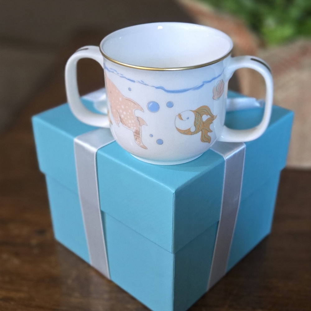 Tiffany & Co Tiny Sea Animals Double-handled Baby Cup